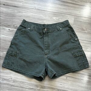 Lee Olive Green Women's Cargo Shorts